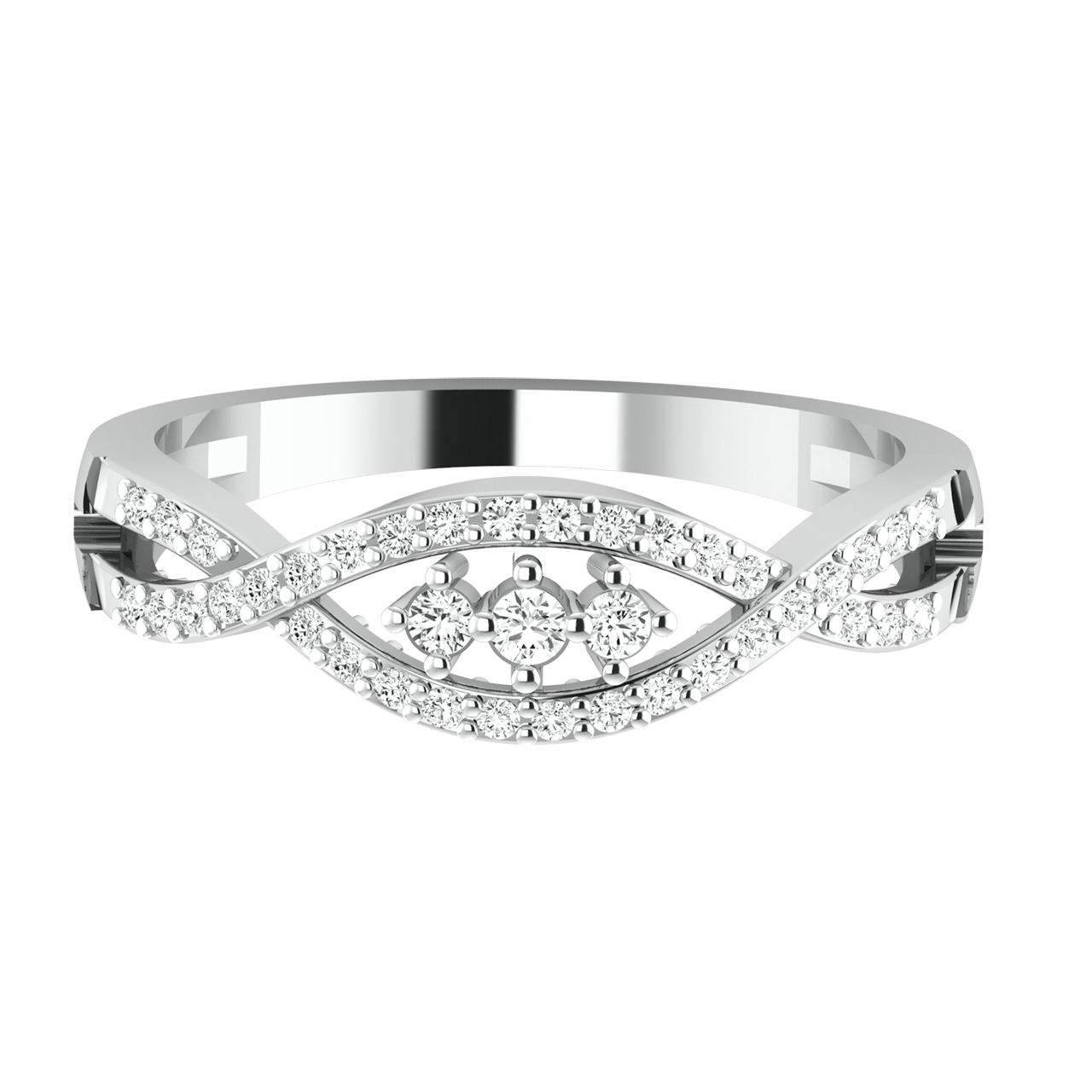 Rai Round Diamond Engagement Ring